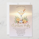 Luxury Christmas Tree Balls Gold Company  Invitation