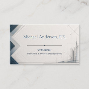 Luxury Civil Engineer Business Card