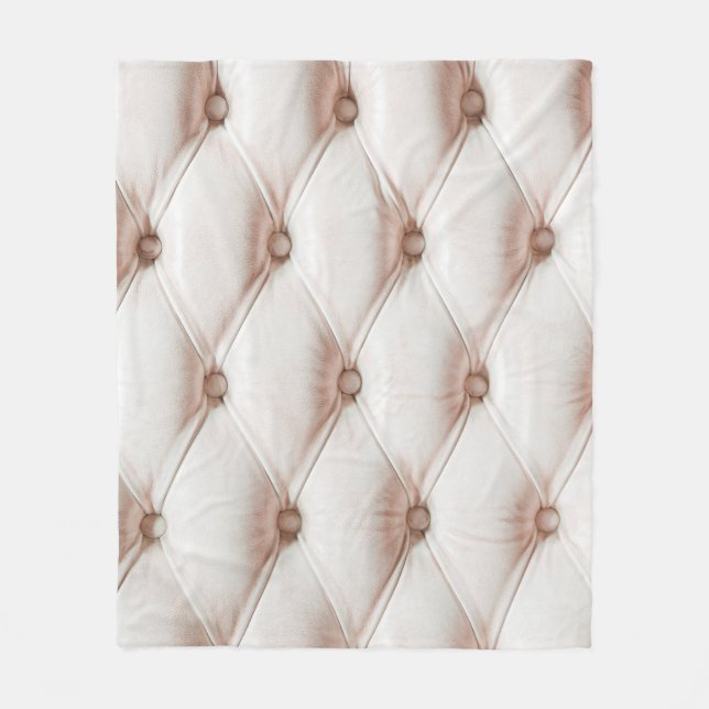 Luxury classic leather texture,old rose color fleece blanket (Front)