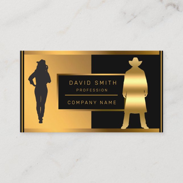 Luxury Classy Fashion Add Your Text Business Card (Front)