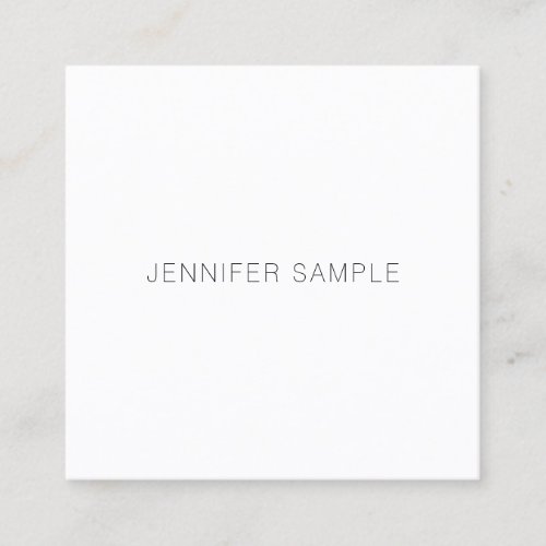 Luxury Classy Modern Minimalist Design Template Square Business Card