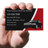 Luxury Classy Taxi Car Service Business Card at Zazzle