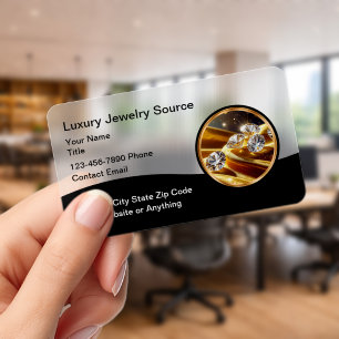 Luxury Clear Plastic Jewelry Business Cards