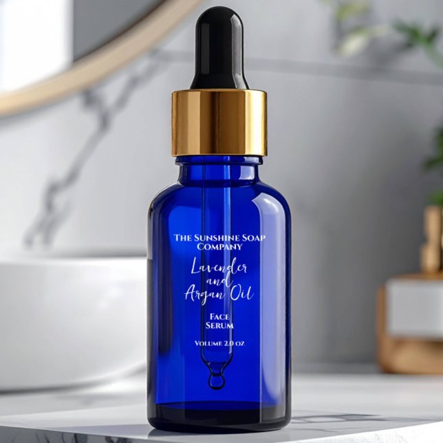 Luxury clear white cosmetics dropper bottle label (Creator Uploaded)