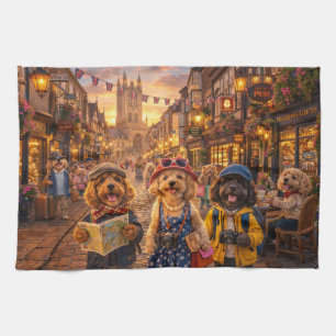 Luxury Cockapoo Canterbury kitchen Towel