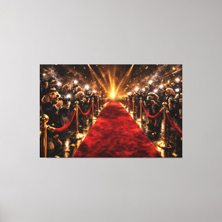 Luxury Cockapoo Red Carpet Canvas – Celebrity Dog Print