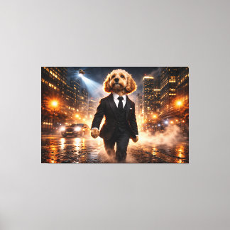Luxury Cockapoo Wall Art – City Night Modern