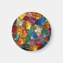 Luxury Colorful Crystal Mosaic Seamless Pattern