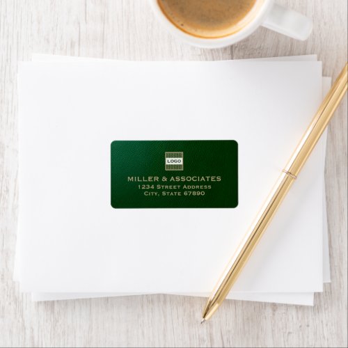 Luxury Company Branded Return Address with Logo Label