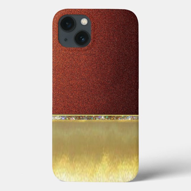 Luxury Cool Gold Sparkle Design Case (Back)