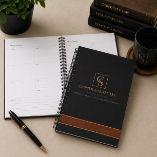 Luxury Copper & Slate Attorney Weekly Planner