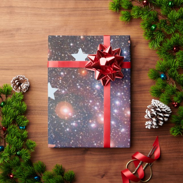 Luxury Cosmic Star Galaxy Wrapping Paper. Paper (Holiday Gift)