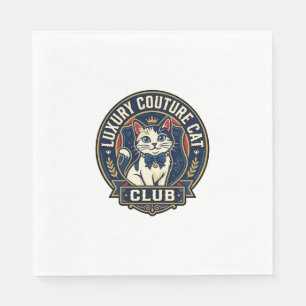 Luxury Couture Cat Cat Mom Gift Idea - Luxury Cout Napkins