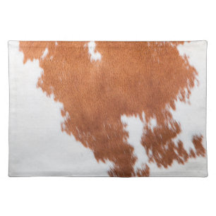 Luxury Cowhide Animal Skin Cloth Placemat