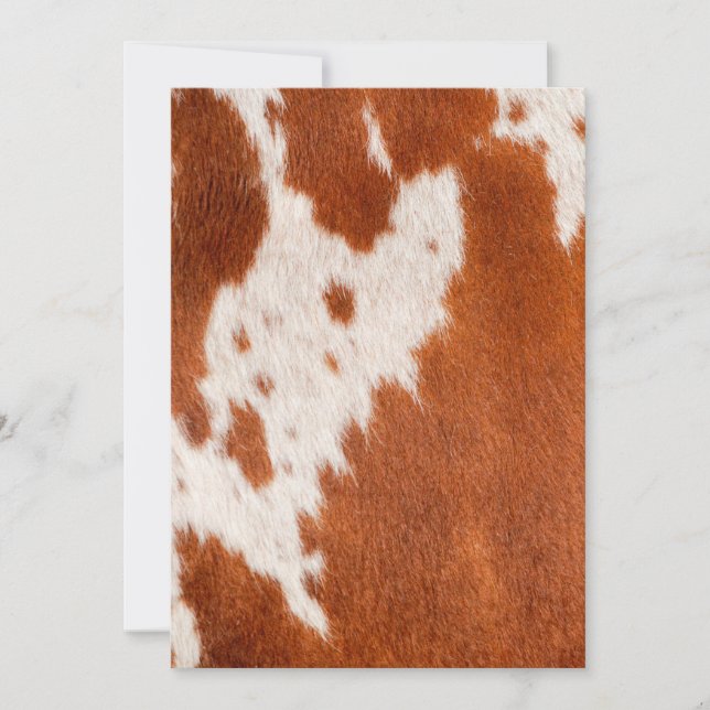 Luxury Cowhide Animal Skin Print  Throw Pillow Invitation (Front)