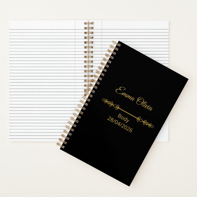 Luxury Crazy Circles Notebook – 5.5 x 8.5 journal (Inside)