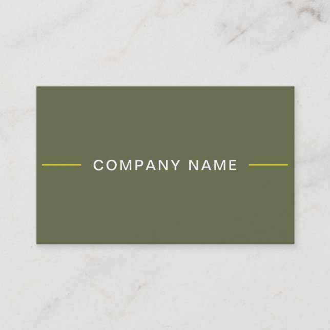 Luxury Creative Modern Design Professional Plain Business Card (Front)