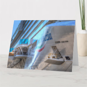Luxury Cruise Ship Bow Card