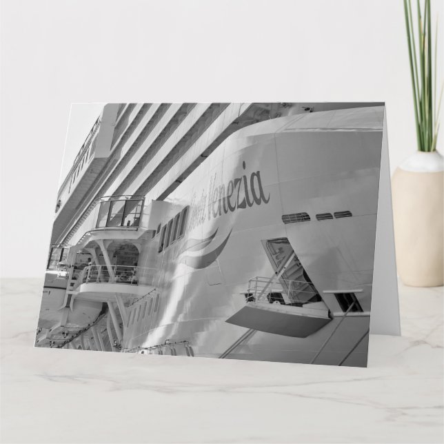 Luxury Cruise Ship Card (Front)
