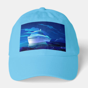 Luxury Cruise Ship Night Sailing Dad Hat