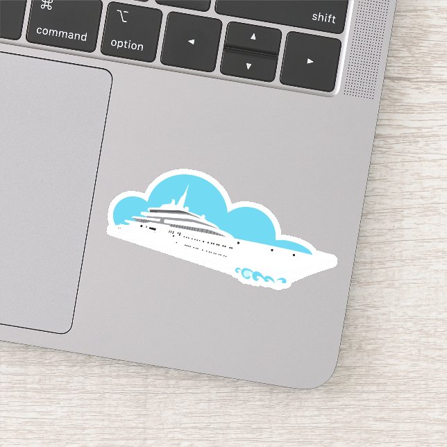 Luxury Cruise Ship Sticker (Detail)