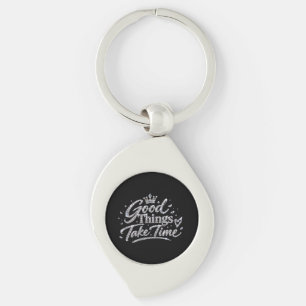 Luxury Crystal Crown Quote Keychain