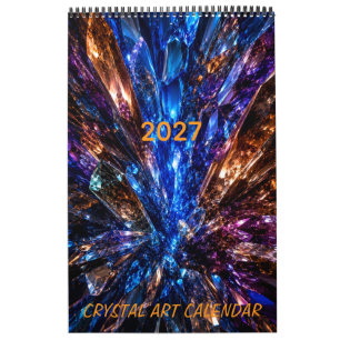 Luxury Crystal Depth 3D 2027 Calendar