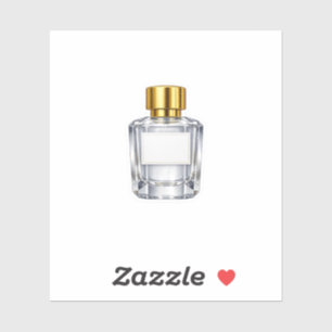 Luxury Crystal Perfume Bottle Sticker Elegant Fren