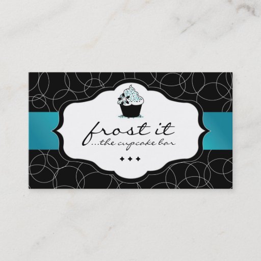 Customizable Luxury Cupcake Business Card