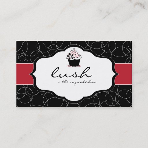 Customizable Luxury Cupcake Business Card