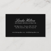 Luxury Cupcake Business Card (Back)