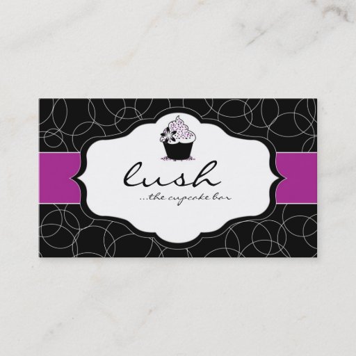Customizable Luxury Cupcake Business Card