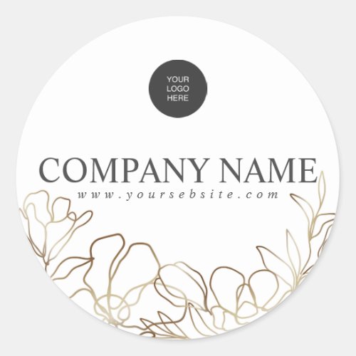 Luxury Custom Business Logo Sticker