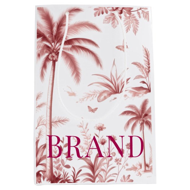 Luxury Custom Logo for gift bags|fancy  Boutiq Medium Gift Bag (Front)