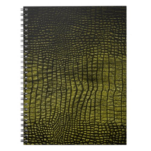 Luxury dark crocodile texture notebook
