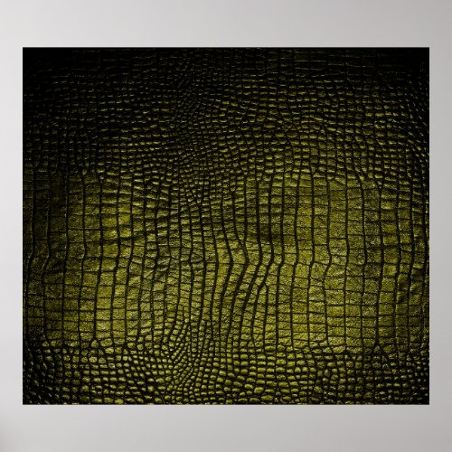 Luxury dark crocodile texture poster