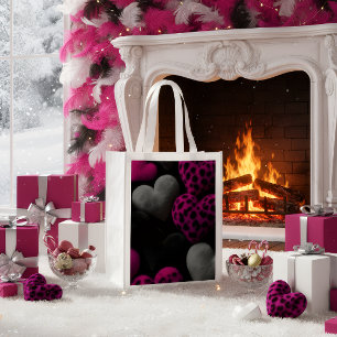 Luxury Dark Romantic Heart Gift Bag