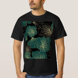 Luxury Dark Tropical Botanical Floral T-Shirt