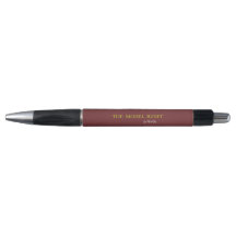 Luxury Deep Burgundy & Gold Parisian Chic Custom P