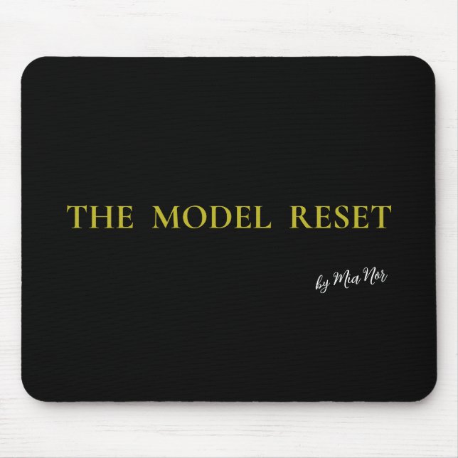 Luxury Deep Burgundy & Gold Parisian Chic Mousepad (Front)