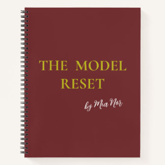 Luxury Deep Burgundy & Gold Parisian Chic Notebook