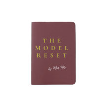 Luxury Deep Burgundy & Gold Parisian Chic Passport