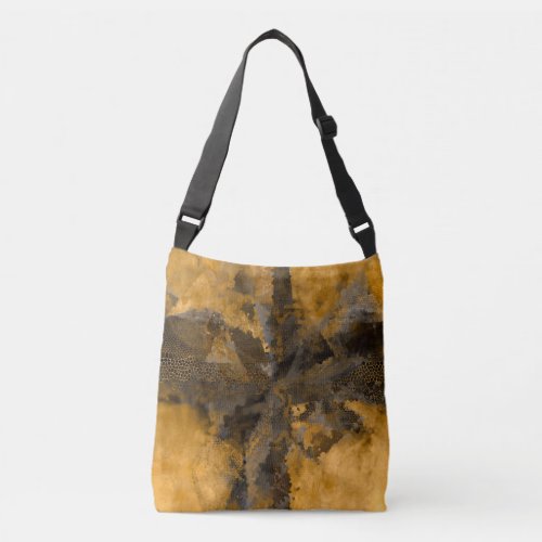 Luxury design abstract geometric shapes modern crossbody bag