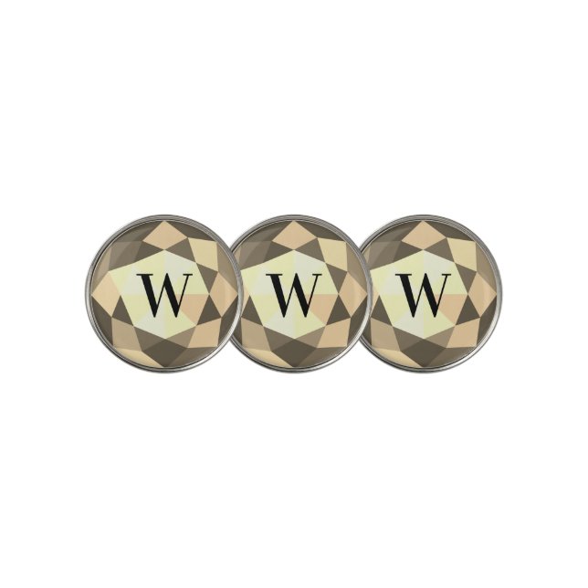 Luxury diamond gem stone  custom golf ball markers (3 Up)