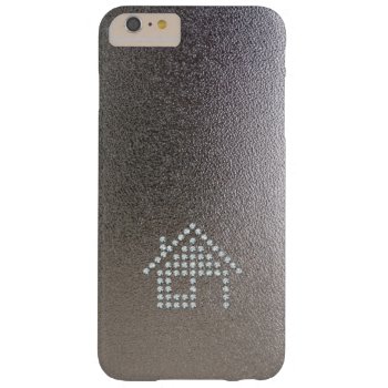 Luxury Diamond Home | Chrome Background Barely There Iphone 6 Plus Case by BestCases4u at Zazzle