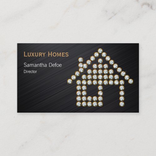 Luxury Diamond Home  Professional Real Estate Business Card