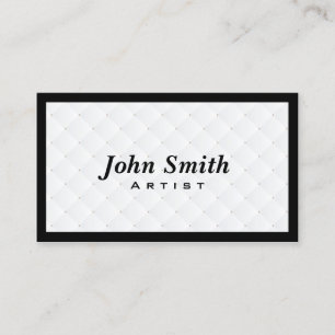 Luxury Diamond Quilt Artist Business Card
