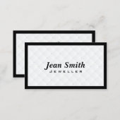 Luxury Diamond Quilt Jewellery Business Card (Front/Back)