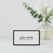 Luxury Diamond Quilt Landscaping Business Card (Standing Front)
