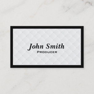 Luxury Diamond Quilt Producer Business Card